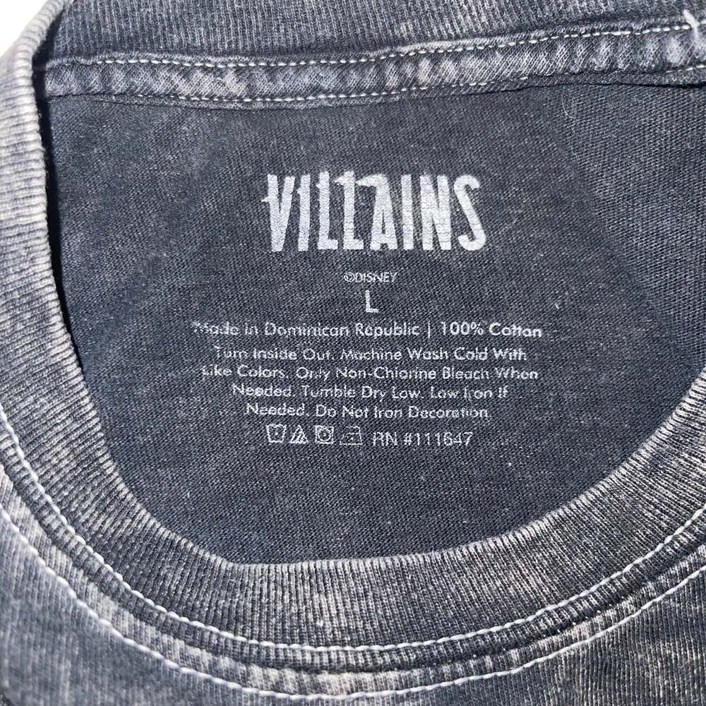 Disney Women Villains Mood Black Graphic Crewneck Sweatshirt Size Large - Picture 2 of 5